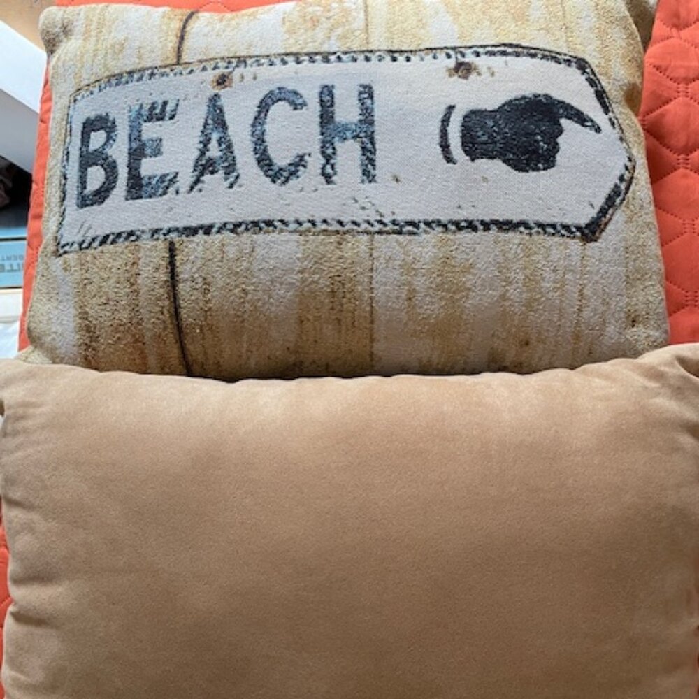 Two Beach Sign Pillows - Picture 3 of 5